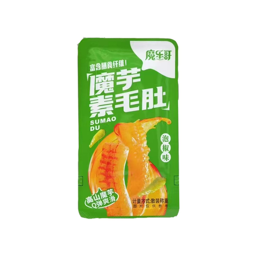 一致魔芋素毛肚魔芋爽魔乐哥网红休闲食品小吃零食辣条脆爽魔芋丝 - 图3