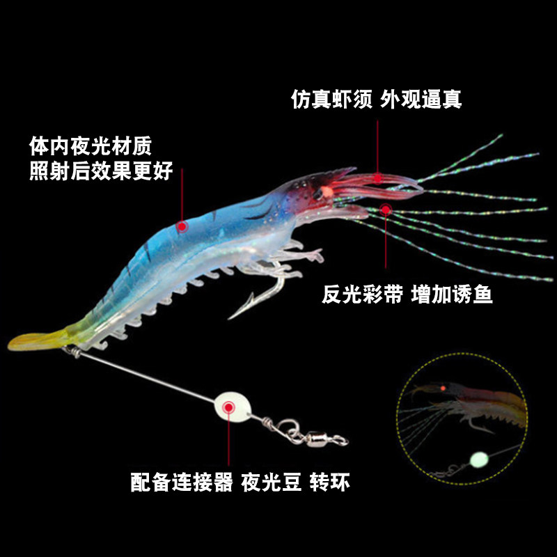 仕挂虾饵假虾软虫假饵虾淡水翘嘴鲈鱼黑鱼饵钓鱼饵仿真路亚软饵,淘宝优惠券,粉丝福利购,淘宝优惠卷