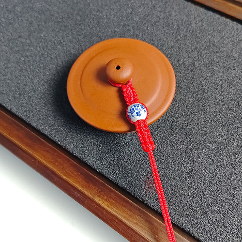 茶具手工编织茶壶绳紫砂壶盖绳子防摔绳防掉绳茶道配件水杯绑壶绳 - 图2