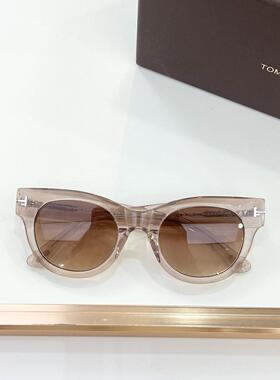 TOMFORD汤姆福特TF1315墨镜太阳眼镜透明米色Thick圆形框架