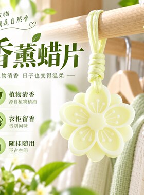 衣柜香薰片蜡片家用室内持久固体香氛固体房间橱除臭剂空气清新剂