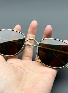 万年龟纯钛偏光墨镜方框超轻圆脸