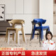 椅子塑料北欧简约家用牛角靠背椅凳子成人加厚餐椅休闲洽谈餐厅椅