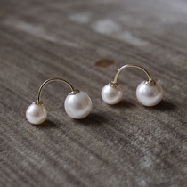 Susisummer elegant daily large pearl small pearl drop jade disc all season 100 lap double pearl earbuke