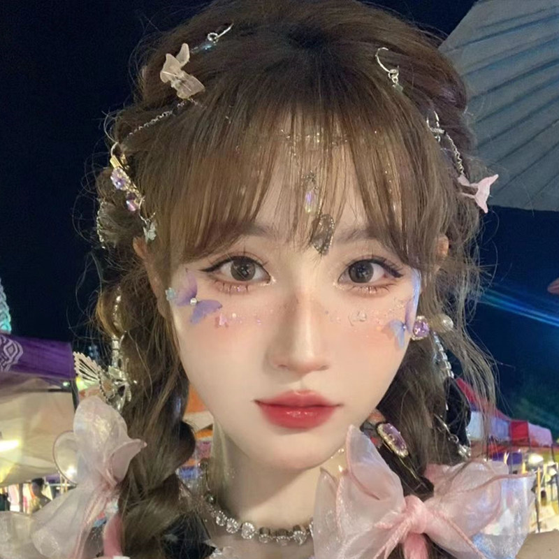 眼妆钻泪钻透明钻新娘化妆舞台妆贴脸饰品锁骨妆儿童眼妆珍珠蝴蝶_虎窝淘