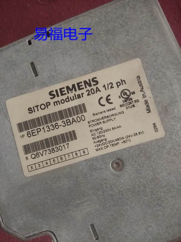 SIEMENS西门子开关电源6EP1336-3BA00 SITOP电源 功能包好 实物图 - 图0