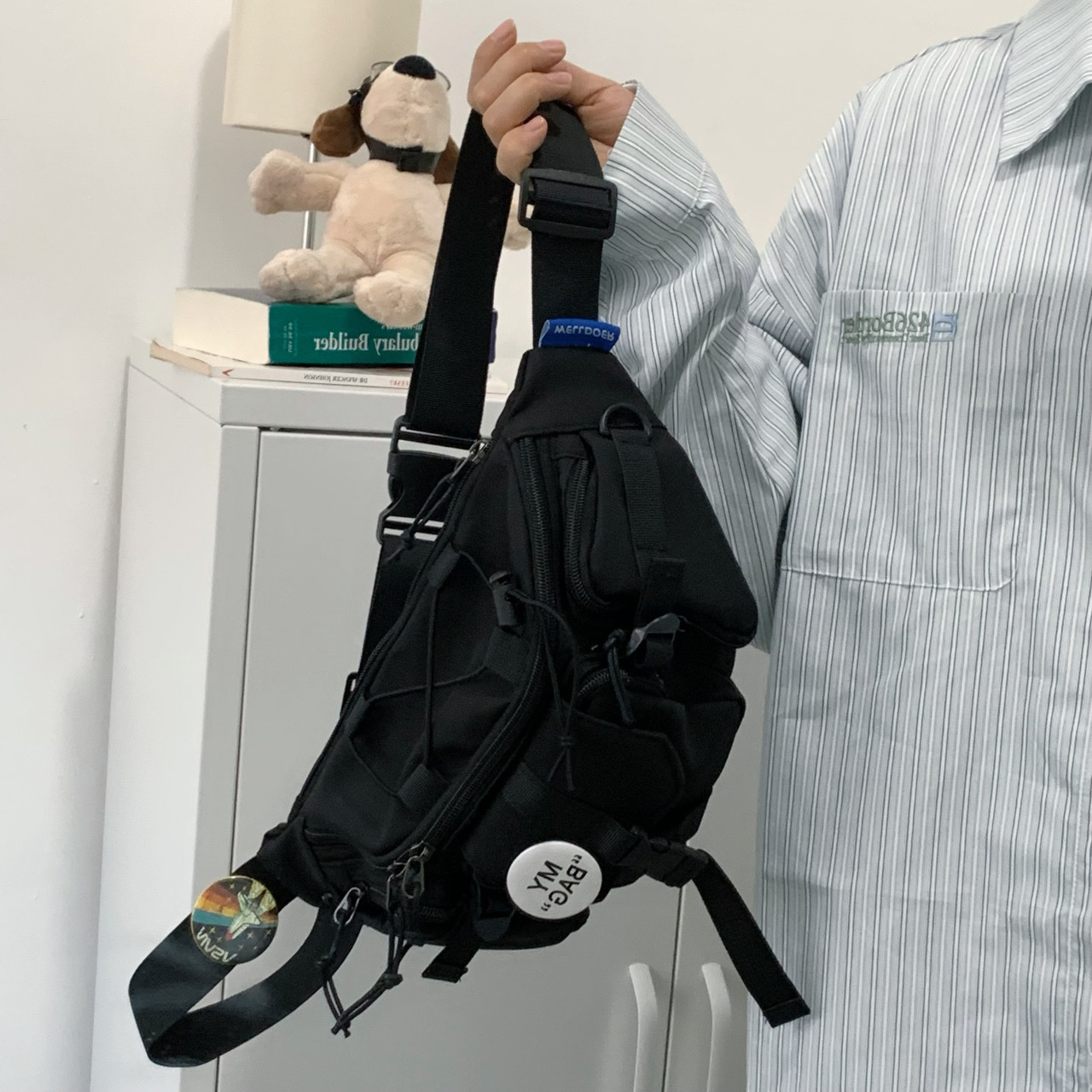 青少年斜挎包男孩帅气初中学生腰包单肩小背包外出小学生儿童胸包,淘宝优惠券,粉丝福利购,淘宝优惠卷