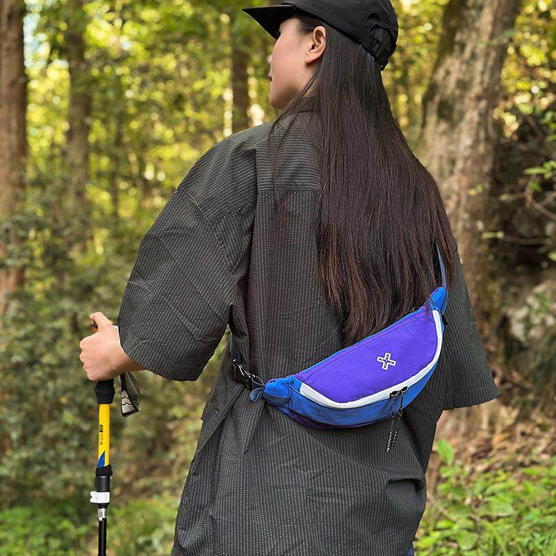 户外运动胸包男ins撞色潮牌斜挎包多功能腰包女便携轻量化手机包,淘宝优惠券,粉丝福利购,淘宝优惠卷