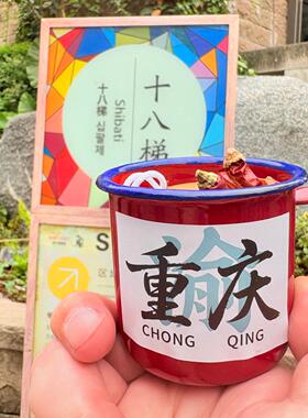 重庆火锅底料香薰蜡片礼盒装旅游伴手礼物持久留香香薰片衣柜挂件