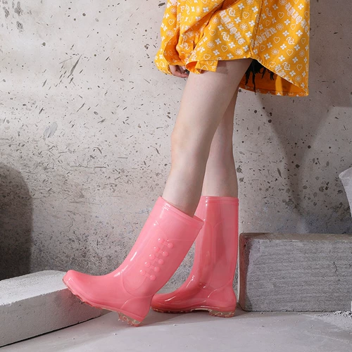 Обувь, модные нескользящие износостойкие высокие сапоги