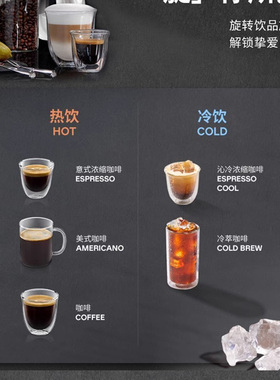 Delonghi/德龙 EC9555银骑士冷萃研磨一体小型商家用半自动咖啡机