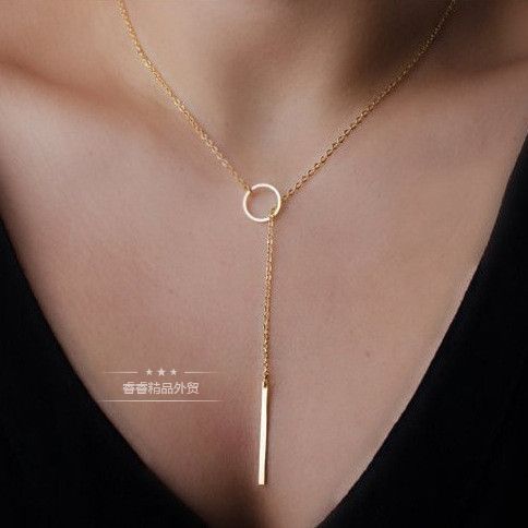 Women necklace jewelry punk Collarbone chain accessories项链 - 图0