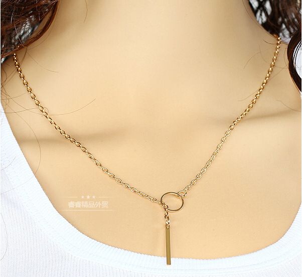 Women necklace jewelry punk Collarbone chain accessories项链 - 图1