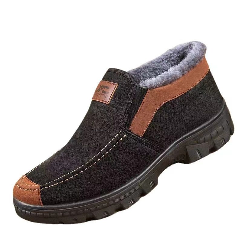 冬季老北京布鞋男棉鞋保暖加绒中老年爸爸鞋防滑软底加厚防寒鞋男,淘宝优惠券,粉丝福利购,淘宝优惠卷