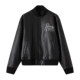 SANBAI poker leather jacket baseball jacket cotton jacket SANBAI poker leather jacket baseball jacket cotton jacket
