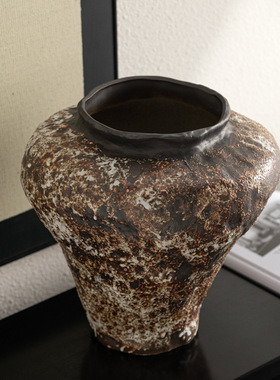 侘寂风中式仿古陶瓷花瓶