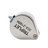 Портативная складная детская лупа для школьников, монеты для пожилых людей из нефрита, ювелирное украшение, увеличение в 30 раз, 21mm