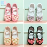 Детская обувь для раннего возраста для йоги, красные туфли, танцующие белые балетки, мягкая подошва