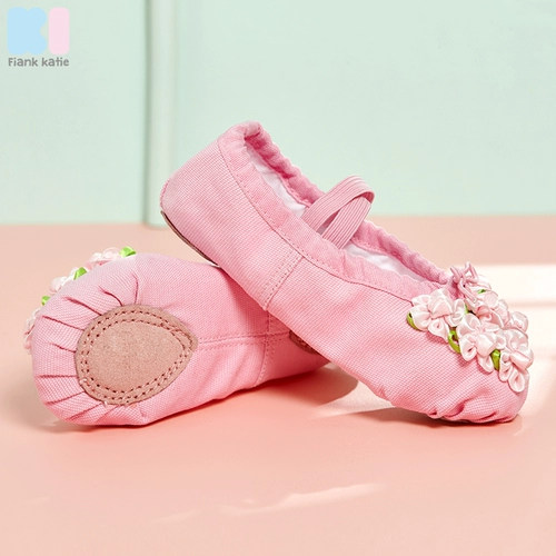 Детская обувь для раннего возраста для йоги, красные туфли, танцующие белые балетки, мягкая подошва