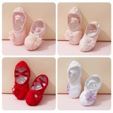 Детская танцующая тканевая обувь, мягкая подошва