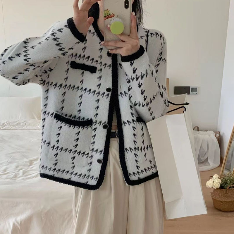 秋冬洋气百搭法式小香风貂绒外套