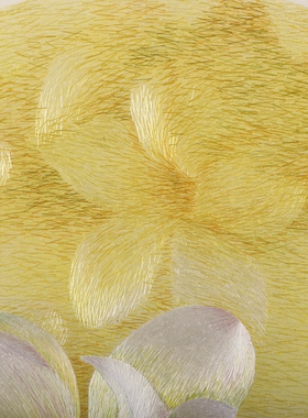 姚建萍双面苏刺绣艺术盛颜摆件玉兰花台屏非遗大师收藏高端礼珍品