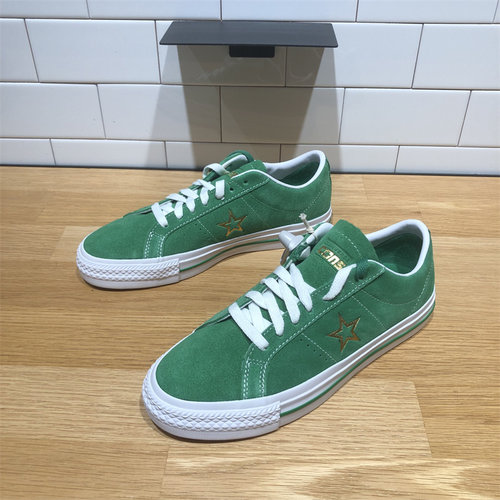 CONVERSE匡威One Star Pro烫金Logo男女翻毛皮低帮滑板鞋 A06645C - 图0