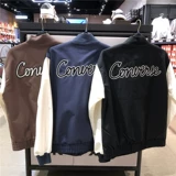Converse, демисезонные двухцветные конверсы, бейсбольная форма подходит для мужчин и женщин, куртка