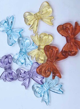 多色透明蝴蝶结编织材料包