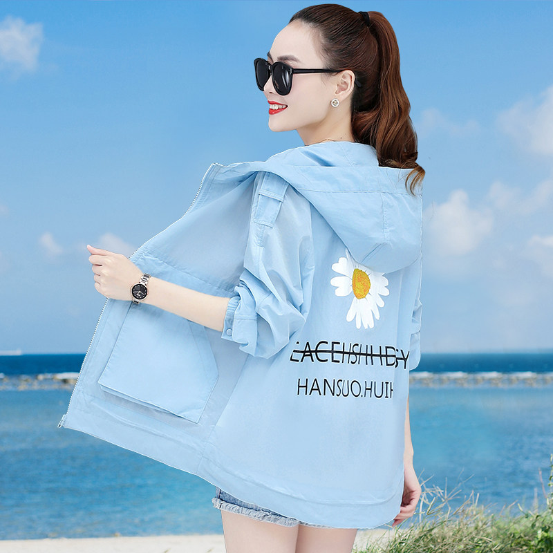 夏季2020新款韩版宽松带帽薄防晒衣 不一般服饰短外套