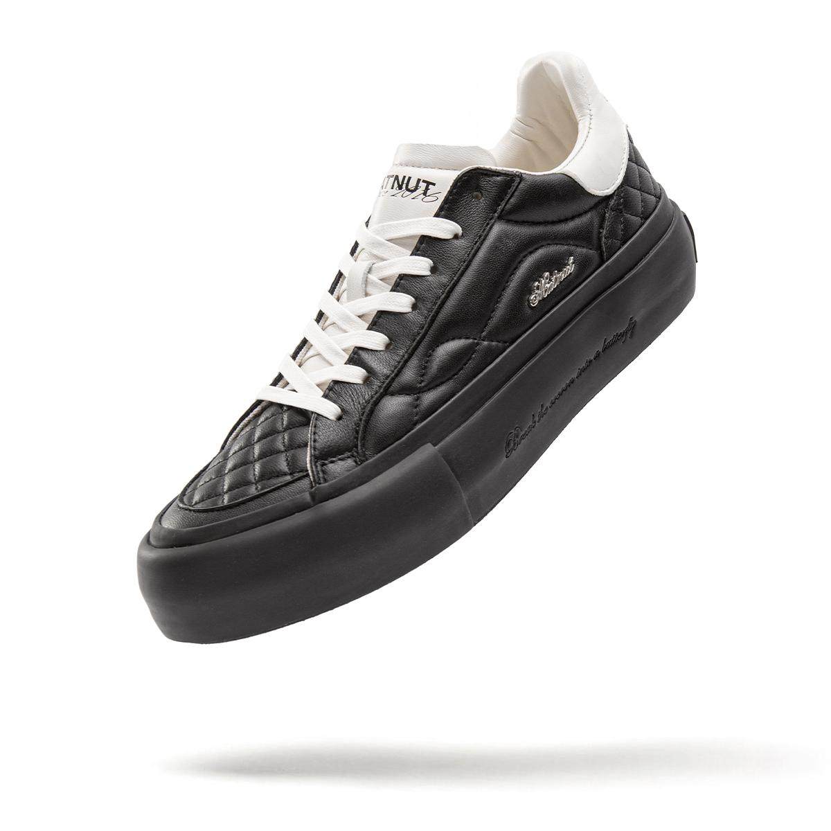 MATNUT TYPE 3.0 菱形格系列 软羊皮 黑色 白色 银色厚底增高板鞋,淘宝优惠券,粉丝福利购,淘宝优惠卷