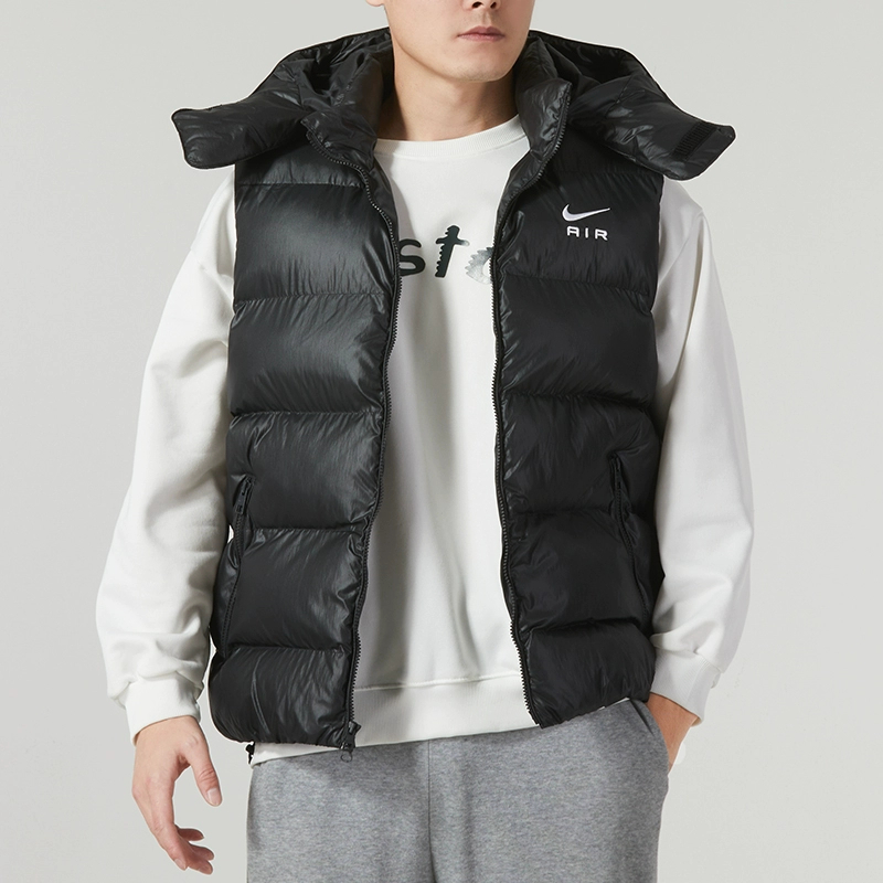 正品Nike/耐克秋冬季经典男款保暖百搭运动休闲棉马甲 FD6428-010