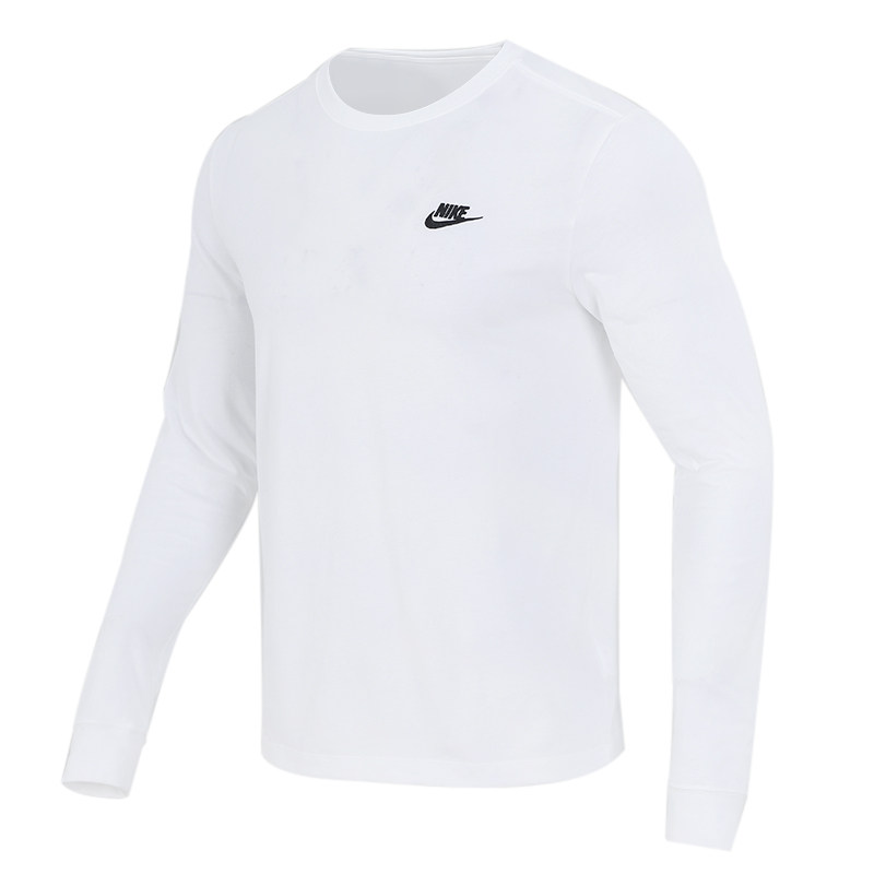 Nike耐克男长袖T恤春秋新款针织运动休闲透气圆领上衣AR5194-100,淘宝优惠券,粉丝福利购,淘宝优惠卷