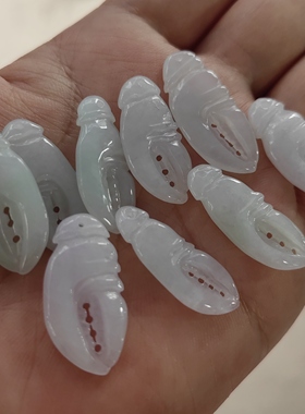 玉阅珠宝A货翡翠精工吊坠