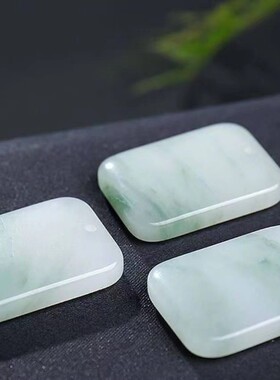 玉阅珠宝男女天山翠天然吊坠