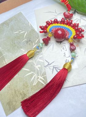 玉阅珠宝男女朱砂天然吊坠