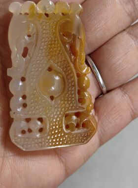 玉阅珠宝情侣黄龙玉天然吊坠