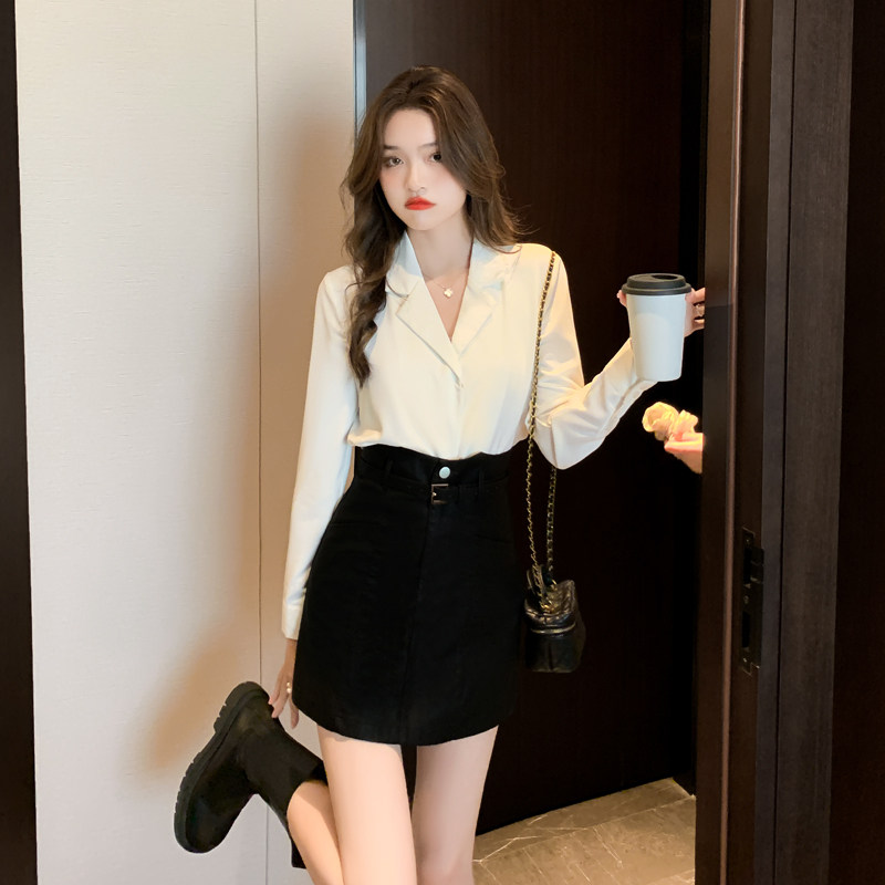 高级感雪纺白衬衫女春装设计感小众 蒂曼芳衬衫