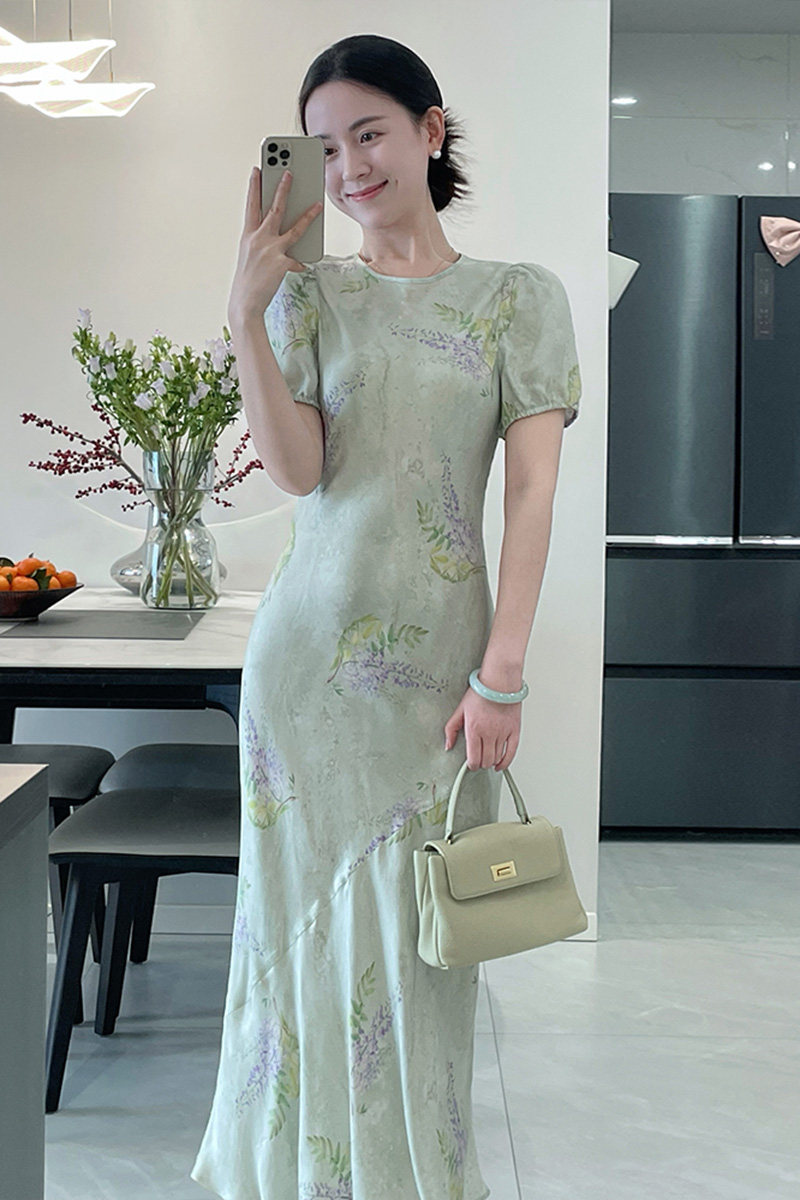 新中式设计感小众改良旗袍连衣裙 蒂曼芳连衣裙