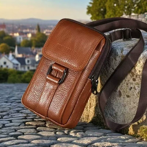 道豪斯 Мобильный телефон, поясная сумка, универсальный дорожный ремень, из натуральной кожи