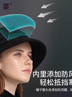卡蒙纯色简约钟形显脸小渔夫帽