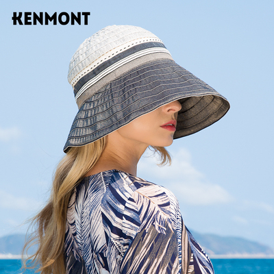 卡蒙户外防晒遮阳大檐帽女夏季防紫外线可折叠透气太阳帽遮脸薄