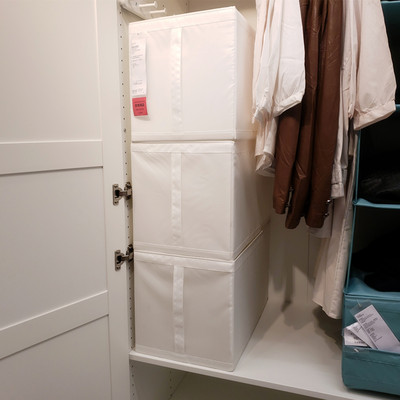 温馨宜家ikea思库布盒内衣储物盒收纳盒衣柜衣服分类盒3件套包邮 虎窝淘