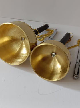 老式伸缩引磬铜引罄佛堂用大音量助念引擎法器铃铛大小号