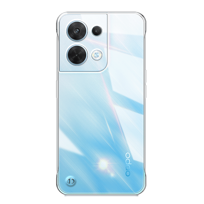 适用opporeno10手机壳oppo无边框reno10pro+透明硬壳9超薄8半包7se防摔保护套十5g新款6不发黄曲面屏男高级感 - 图3