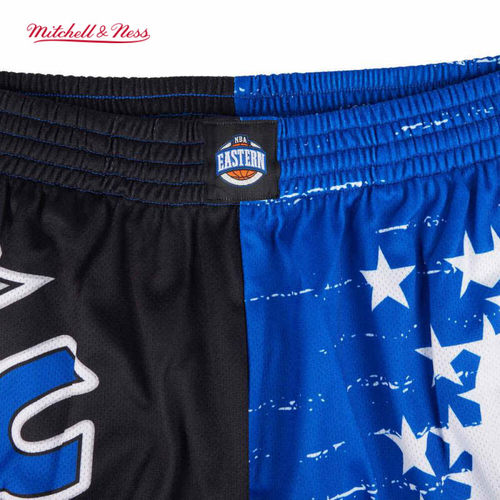 mitchell&ness短裤魔术队美式复古拼接BigFace3.0运动短裤男MN - 图1