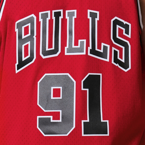 公牛队罗德曼97-98赛季NBA官方MN复刻91号球衣SW球迷版 - 图2