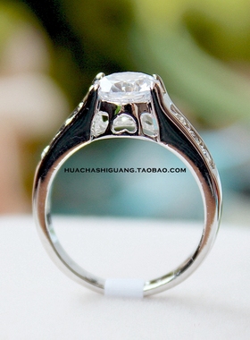 新款高端大气奢华1.5克拉四爪