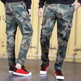 Камуфляжные рабочие демисезонные штаны, износостойкие повседневные брюки, свободный крой