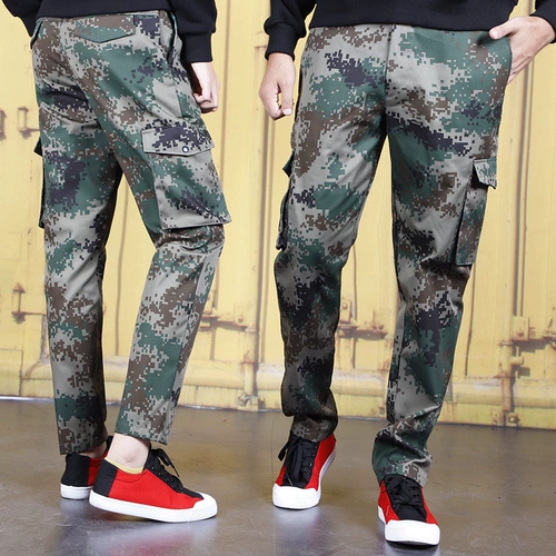 Камуфляжные демисезонные штаны, износостойкие повседневные брюки, свободный крой